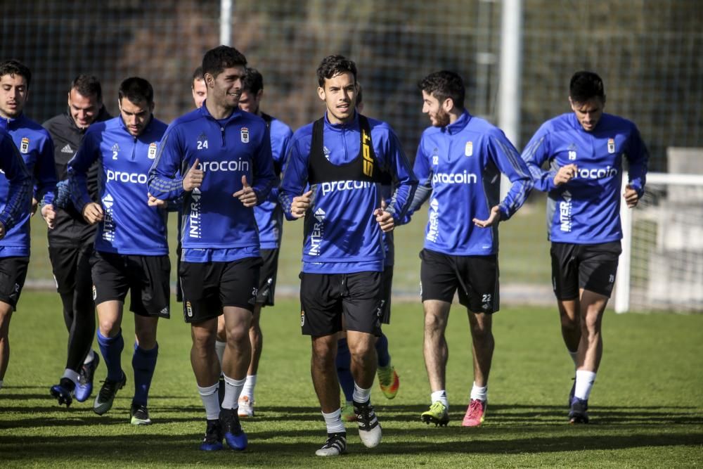 Entrenamiento del Real Oviedo.