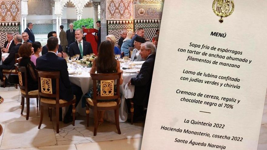 Este fue el increíble menú de Casa Robles que se sirvió en la cena de los Reyes en el Alcázar