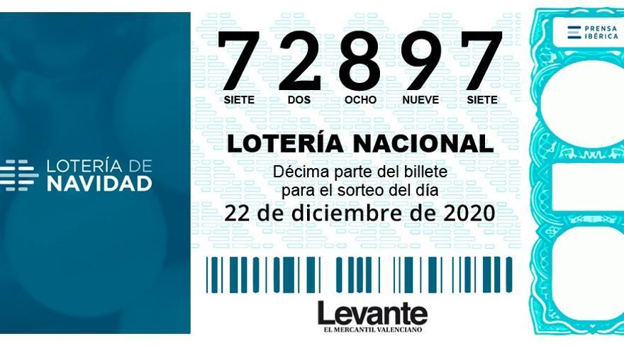 El Gordo de Navidad reparte 1,2 millones en Xàbia, Oliva y Alfara del Patriarca. Ha sido para el 72897.