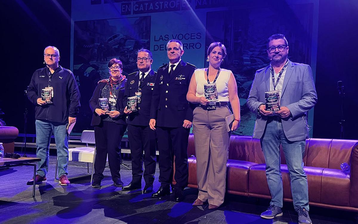 De paisano, los afectados por lal Dana homenajeados en la jornada sobre la primera respuesta en catástrofes naturales.