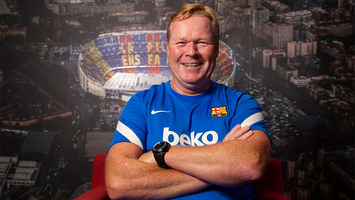 Koeman durante una entrevista con SPORT