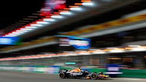 Max Verstappen , durante la carrera en Las Vegas