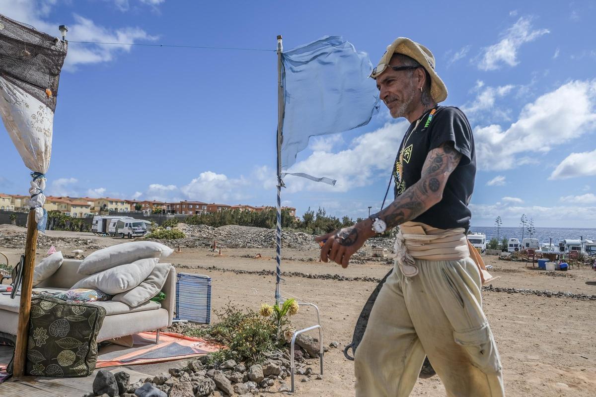 Juan Carlos González, uno de los últimos en incorporarse a la comuna de Hoya del Pozo