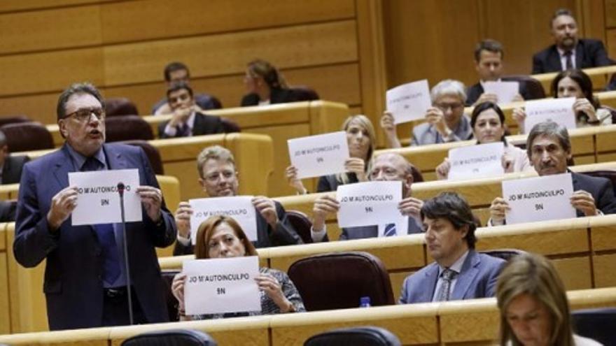 Los senadores de CiU se autoinculpan por el 9N