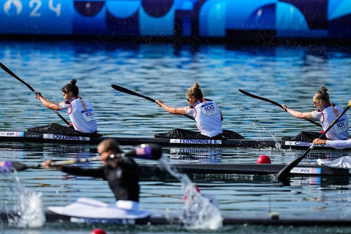 Sara Ouzande, EstefanÍa Fernández, Carolina García Otero y Teresa Portela en Paris 2024