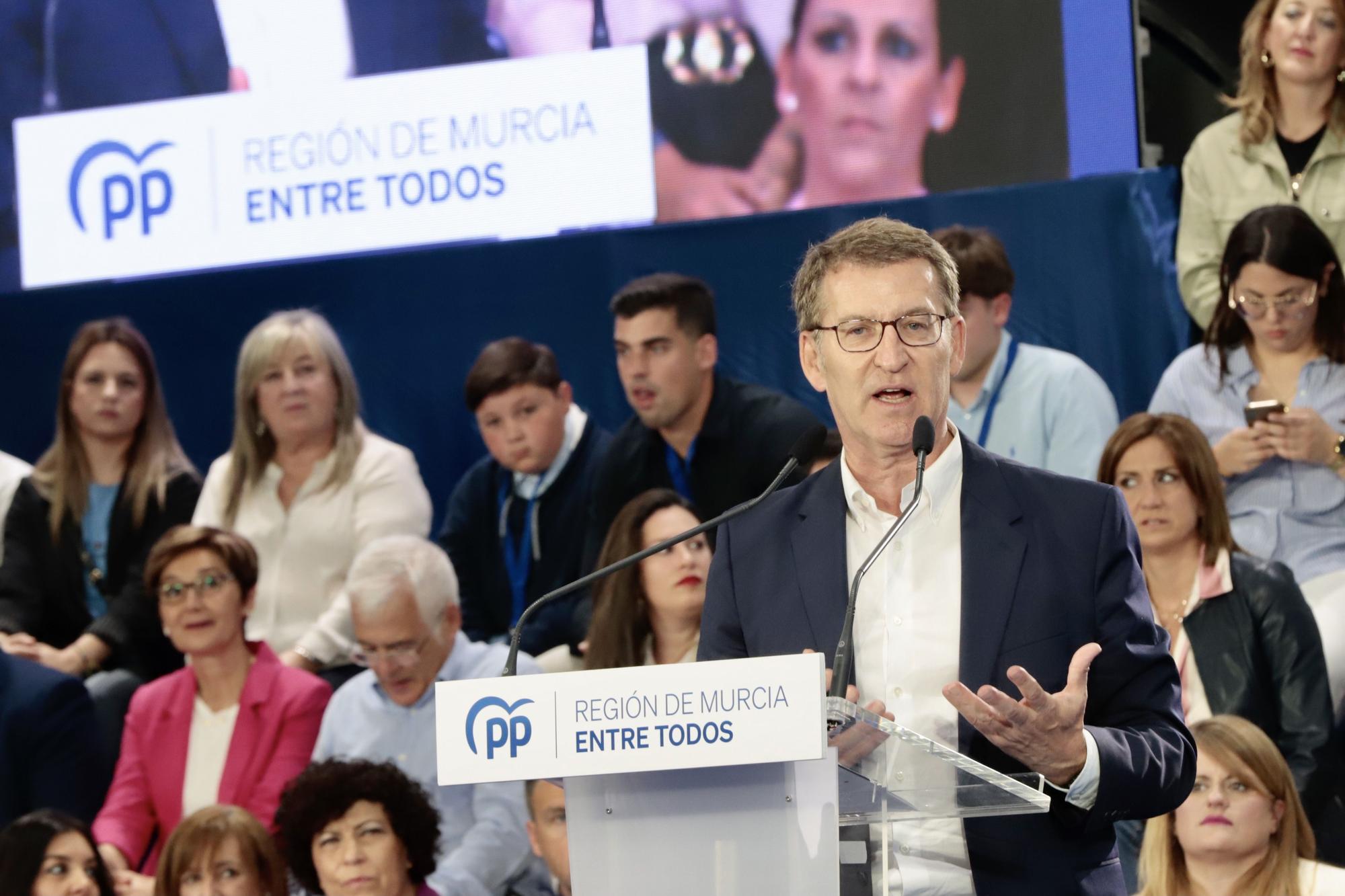 Acto del PP en Murcia con Feijóo