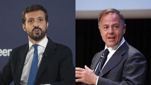 Pablo Casado,  socio fundador y colíder de Hyperion Fund, y Carlos Carbó, presidente de Nazca