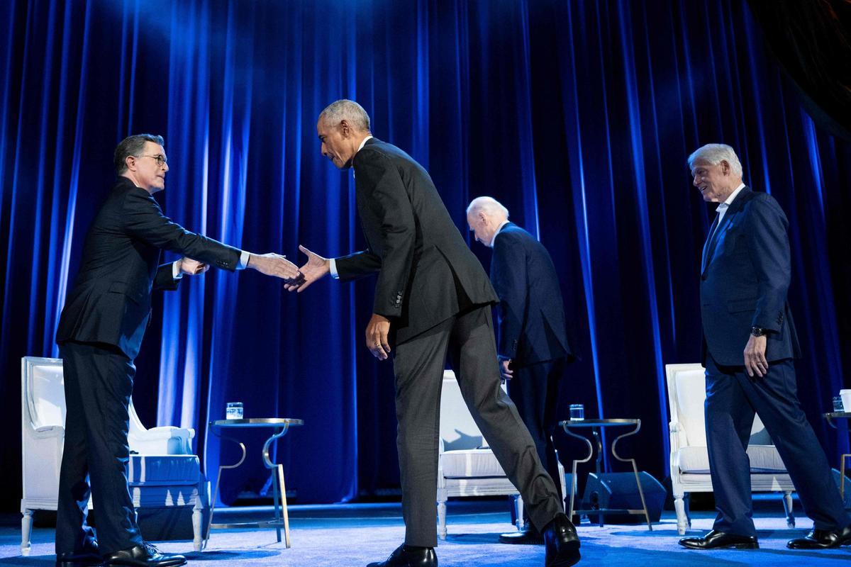 Obama y Clinton apoyan a Biden en un acto en Nueva York