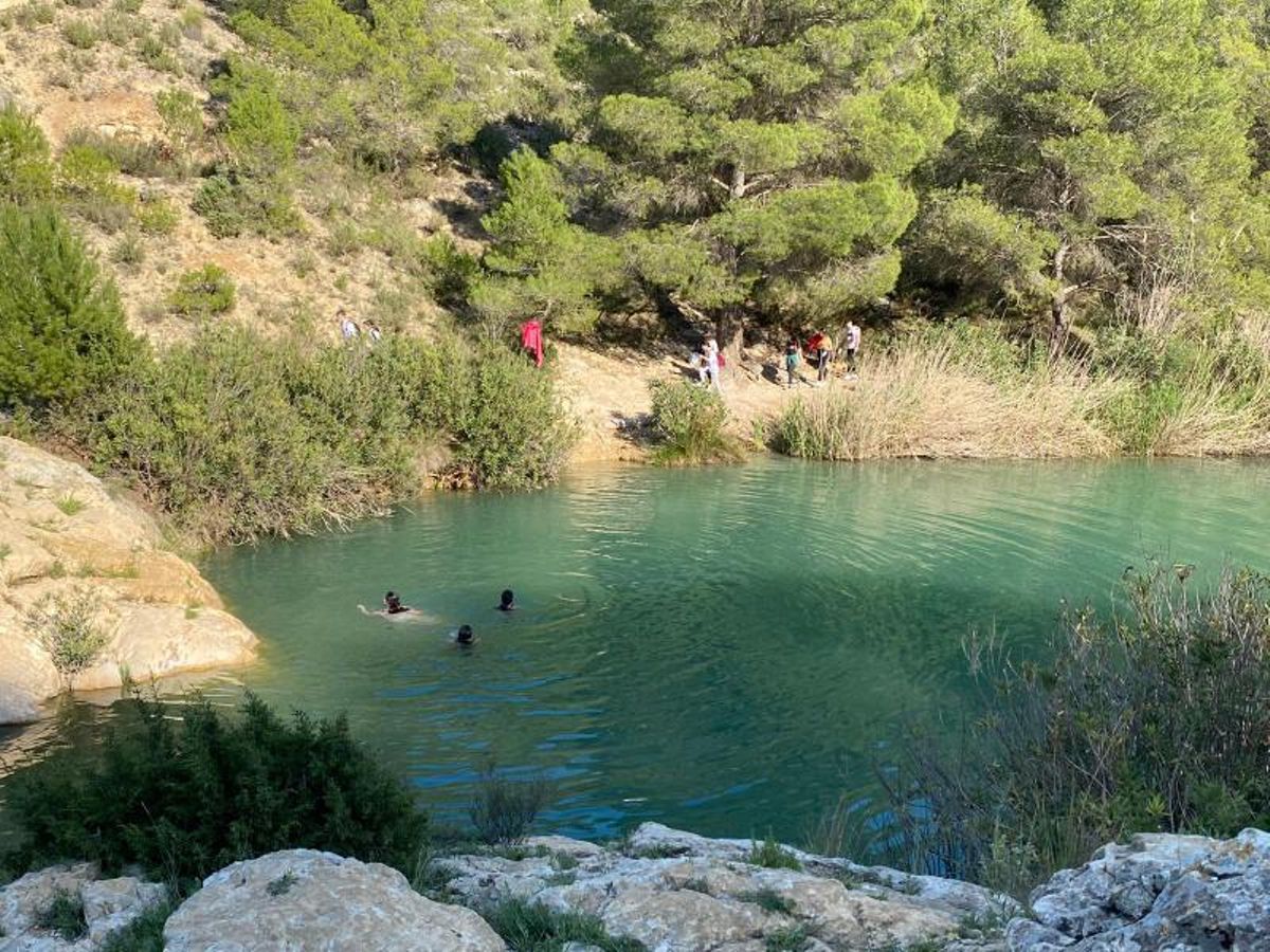 El popular Salto del Usero en Bullas. | MICAELA FERNÁNDEZ