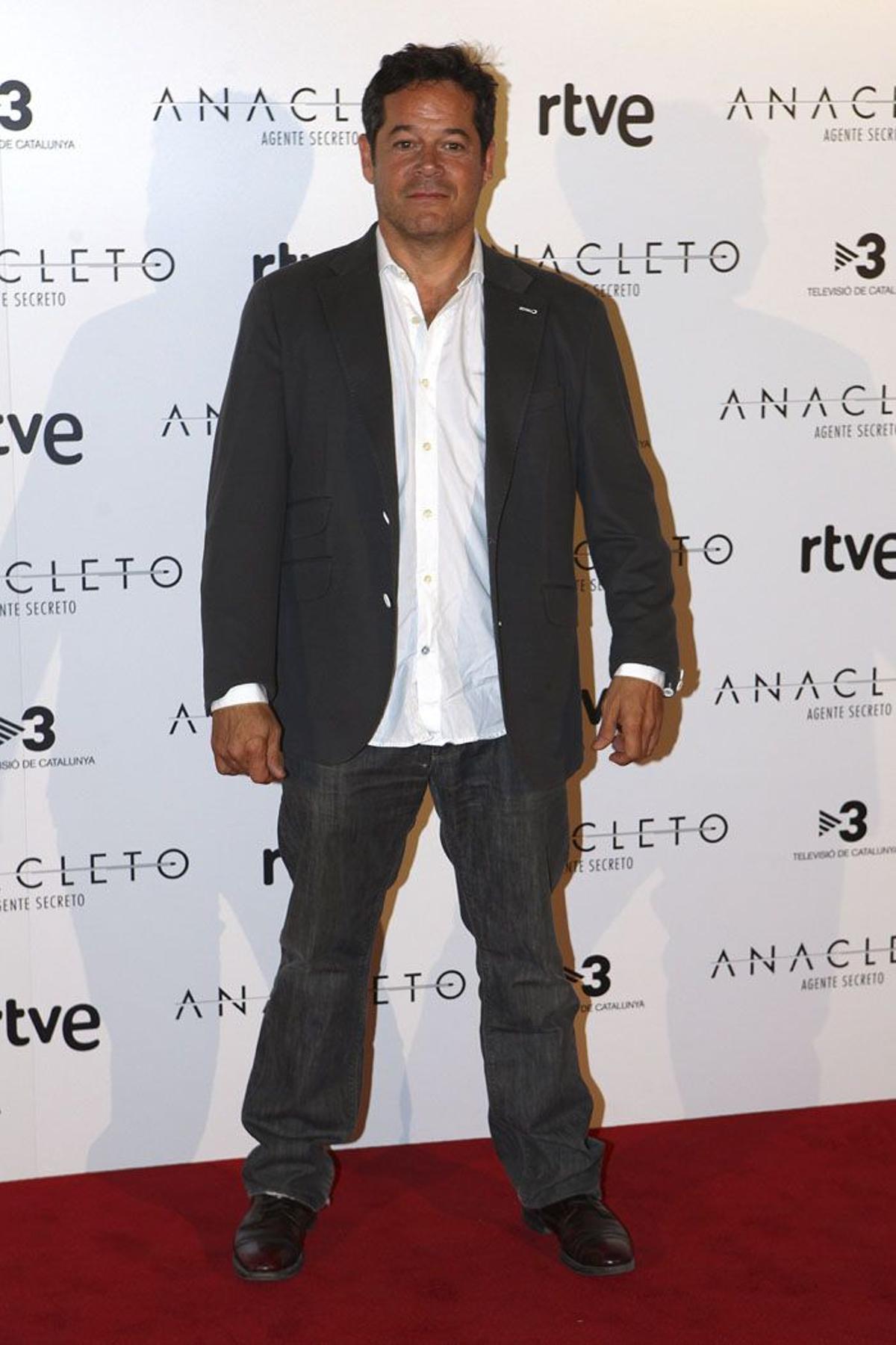 Jorge Sanz en el estreno de 'Anacleto' en Barcelona