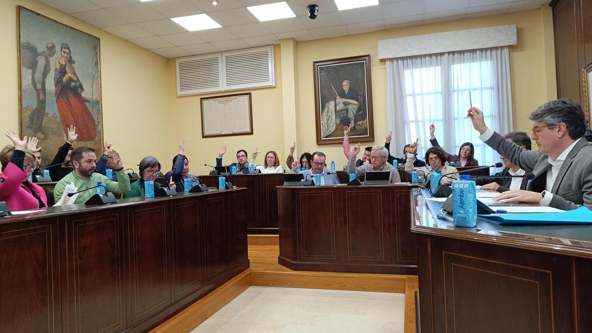 El pleno de La Vila celebrado este jueves.