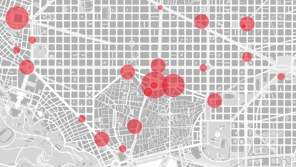 MAPA | Les estacions de transport públic on es cometen més delictes a BCN i la seva àrea metropolitana