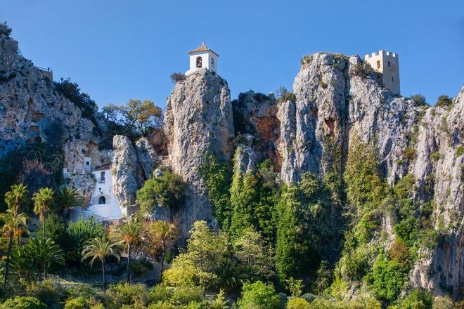 Vistas de la entrada a Guadalest