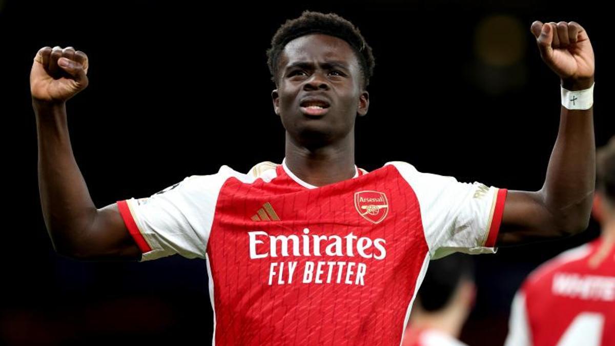 Arsenal - Bayern de Múnich : El gol de Bukayo Saka
