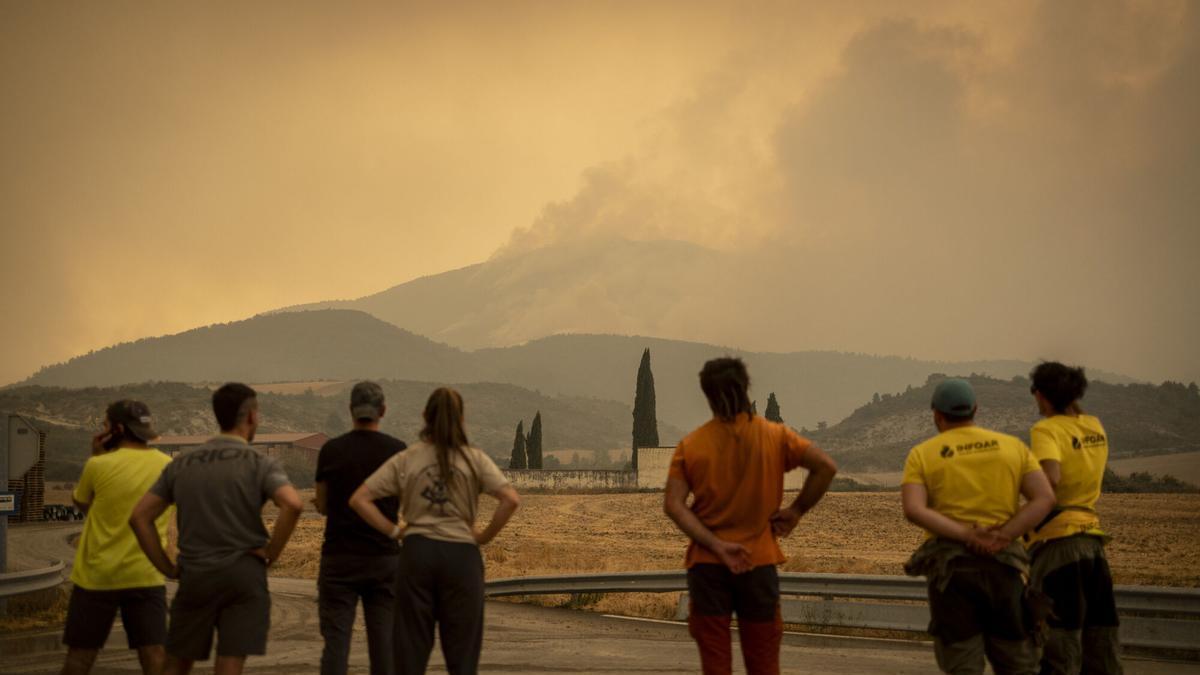INCENDIO EN LAS PEÑAS DE RIGLOS