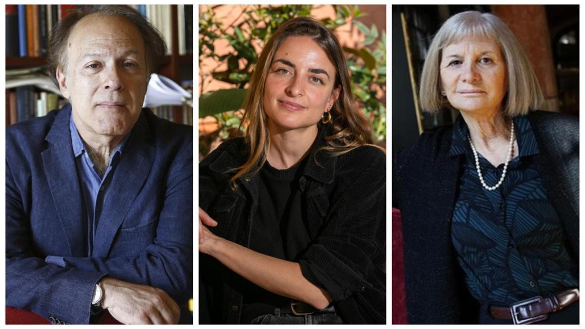 Javier Marías, Irene Solà y Alicia Giménez Bartlett.