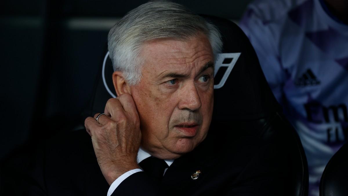 Carlo Ancelotti durante el Real Madrid - RCD Mallorca