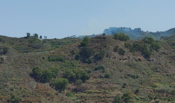 Conato de incendio en Lo Blanco, en Teror (17/08/2021)