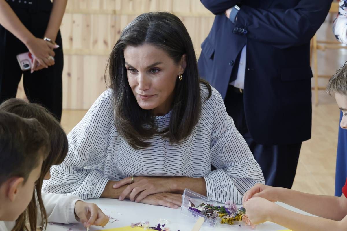 Las joyas de la reina Letizia para inaugurar el curso escolar en Guadalajara