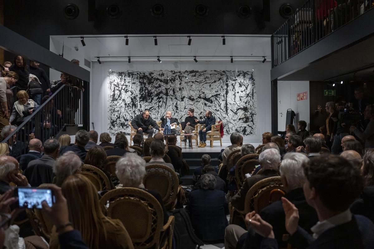 Jordi Pujol en la presentación de una reedición de Dels turons a laltra banda del riu