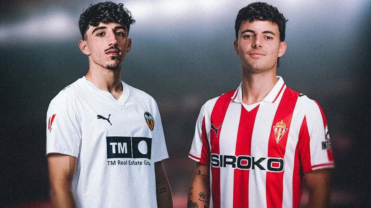 Cartel de presentación del partido entre el Sporting y el Valencia CF