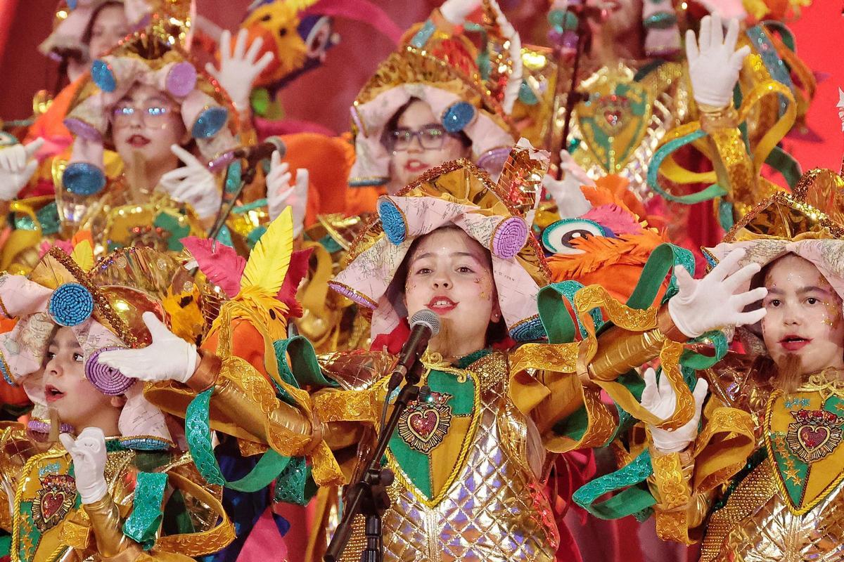 Triqui Traquitos durante su actuación en el Carnaval de 2025