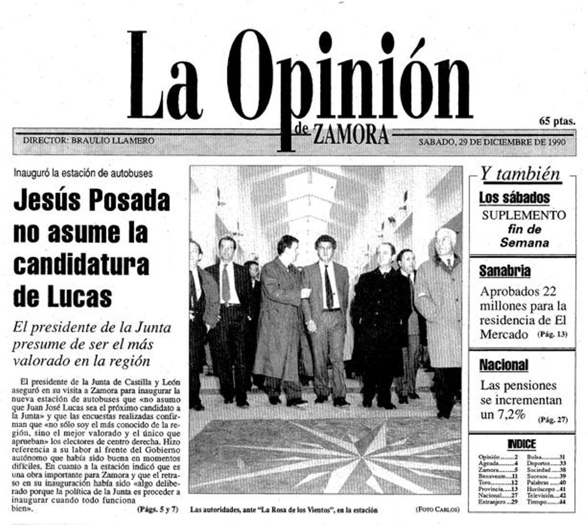 Portada del 29 de diciembre de 1990.