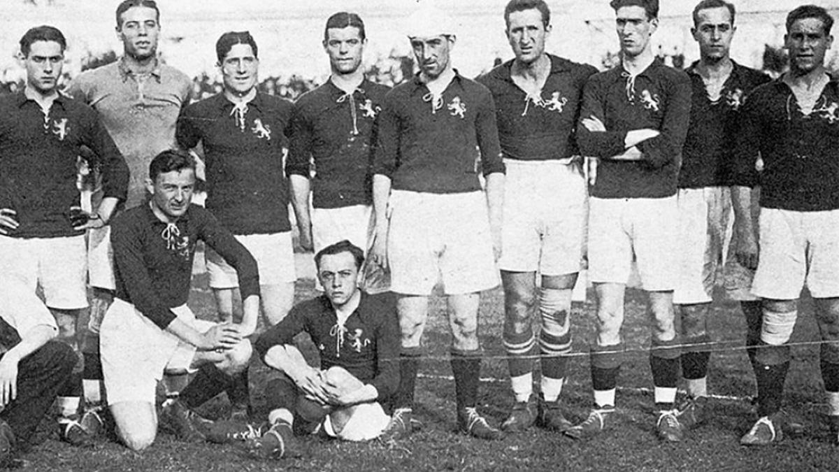La selección española jugó el primer partido de su historia en los JJOO de 1920