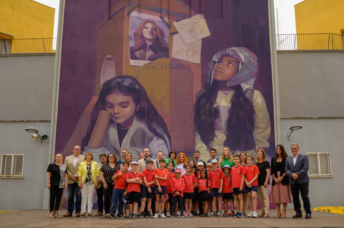 Acto con la comunidad educativa del centro.