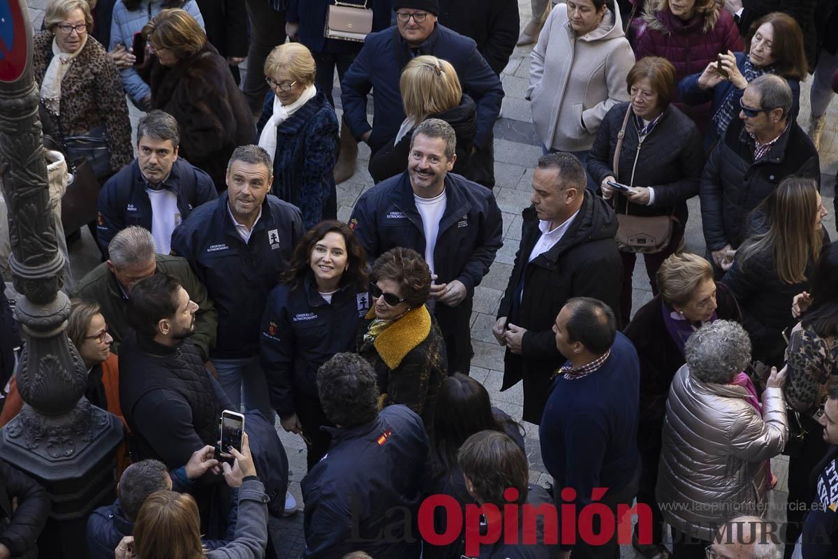 Así ha sido la visita de Isabel Díaz Ayuso a Caravaca de la Cruz