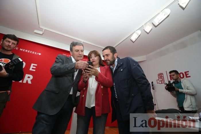 Así fue la noche electoral en la sede del PSOE en la Región de Murcia