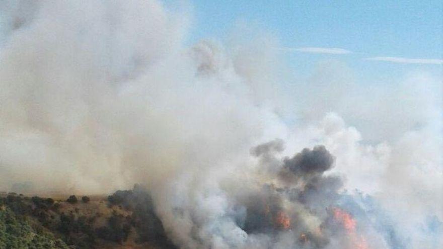 Incendio en Aragón, en una foto de archivo.