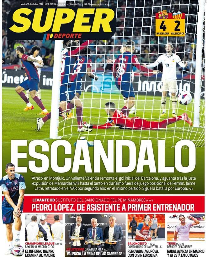 Las portadas de los periódicos deportivos de hoy, martes 30 de abril