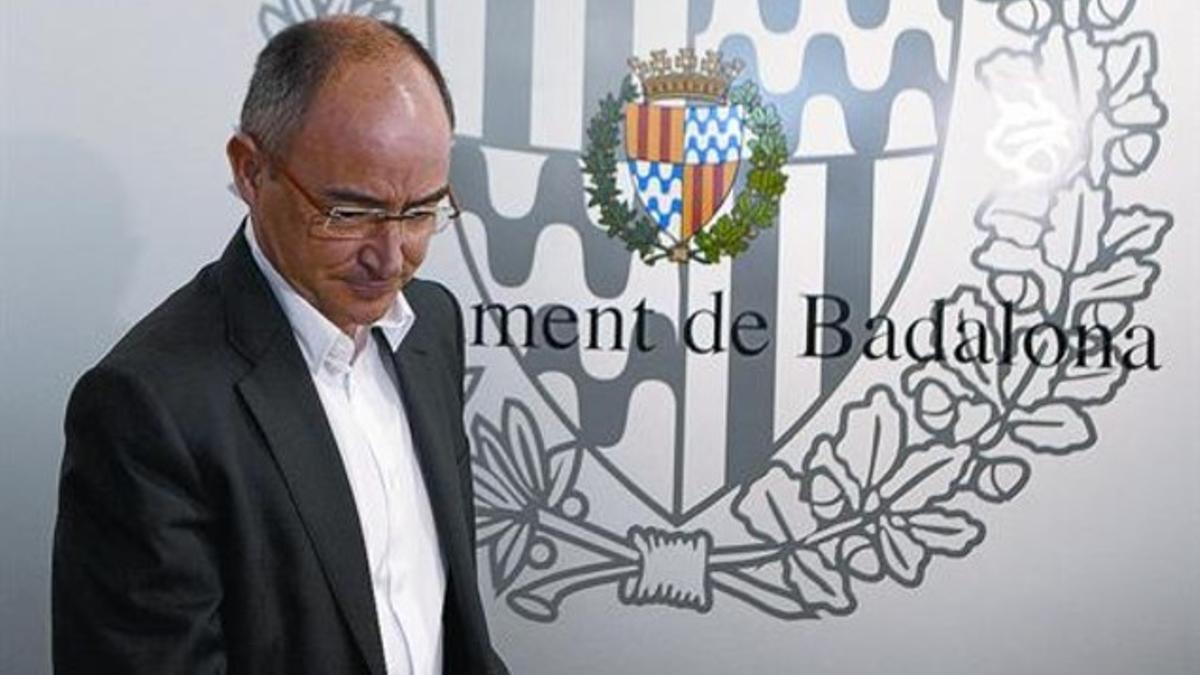 El diputado de CiU Ferran Falcó, el pasado mes de marzo en Badalona, donde es concejal.