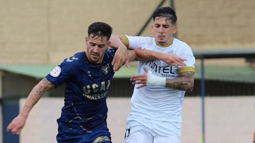 Imagen de un partido del UCAM Murcia CF