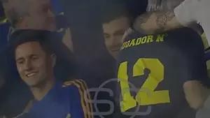 Ander Herrera, al lado de Rafa di Zeo, líder de los ultras de Boca