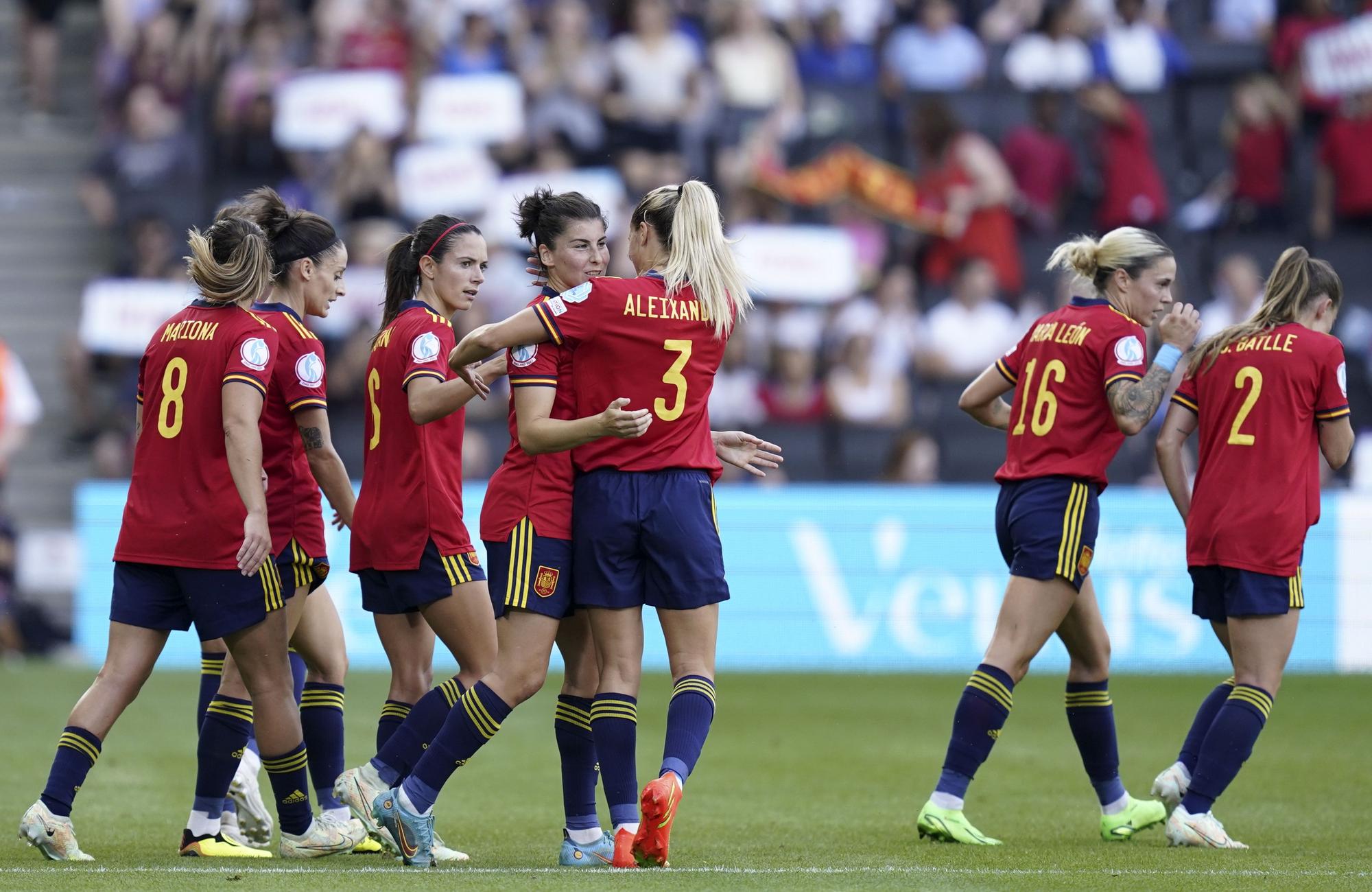 España se enfrenta a Alemania en la Eurocopa femenina.