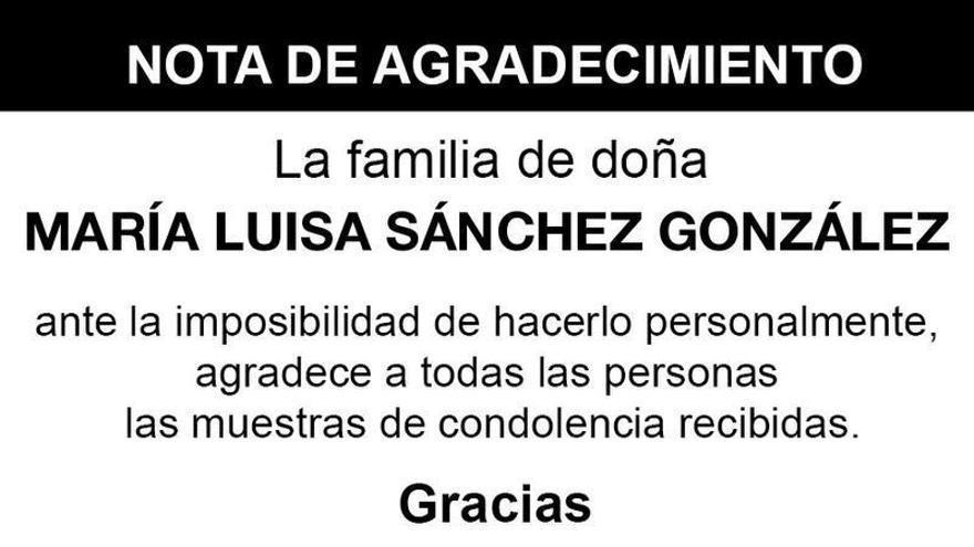 Nota Doña María Luisa Sánchez González