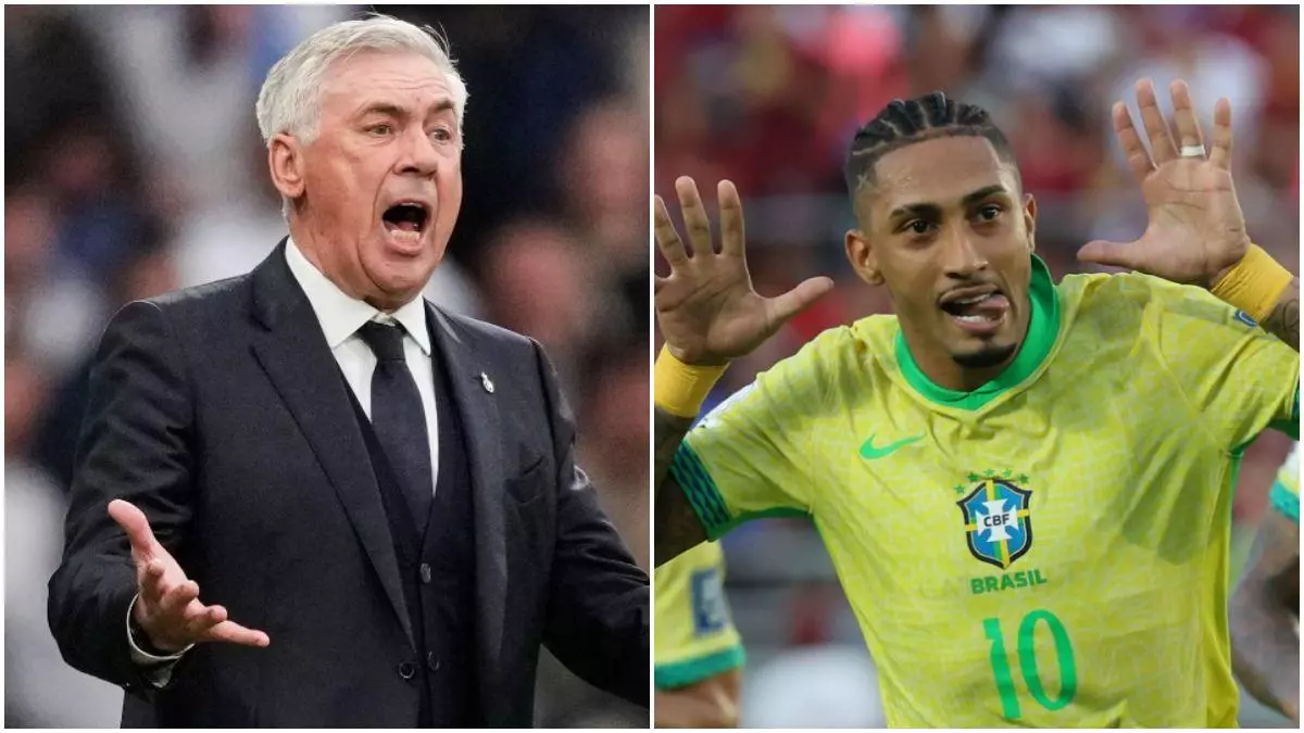 Raphinha tendrá galones con Ancelotti