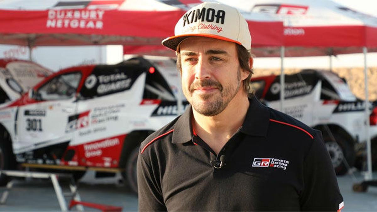 Las declaraciones de Fernando Alonso tras las primeras pruebas con el coche del Dakar