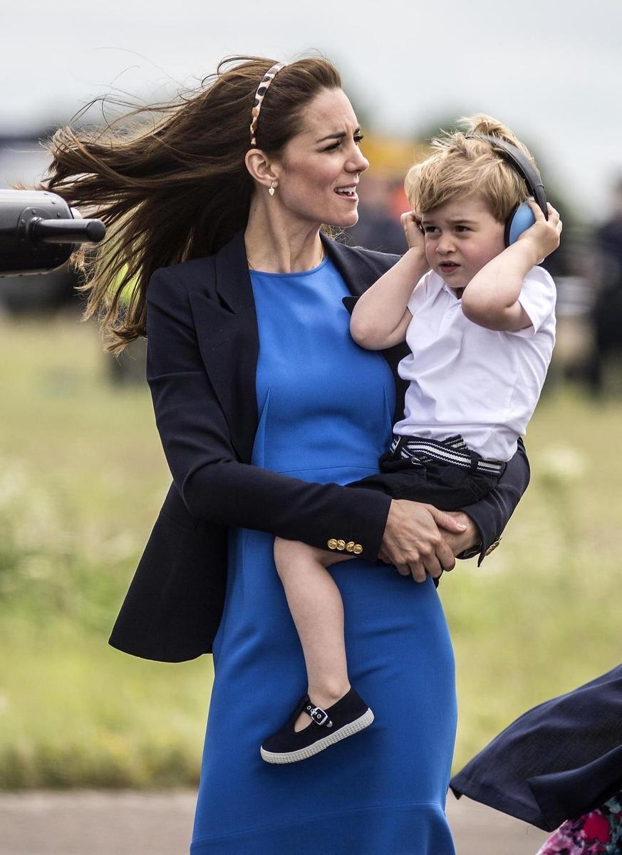 Kate Middleton y el pequeño George en la Royal International Air Tattoo