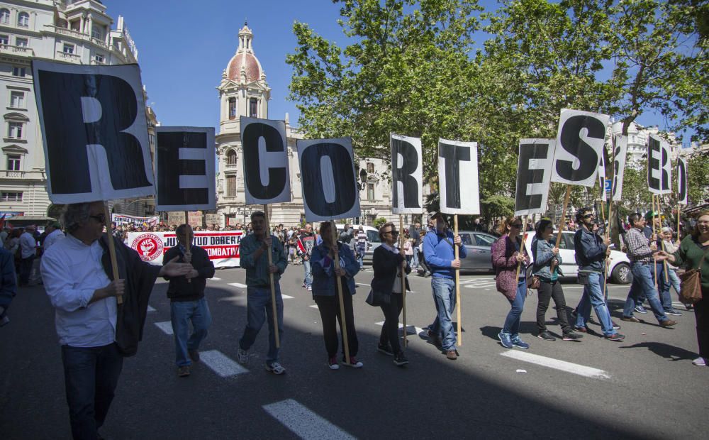 Manifestación del Día del Trabajo en València