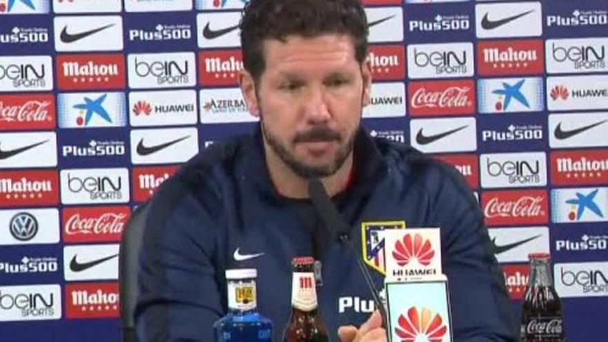 Simeone: &quot;El Atlético es trabajo, presión y contragolpe&quot;