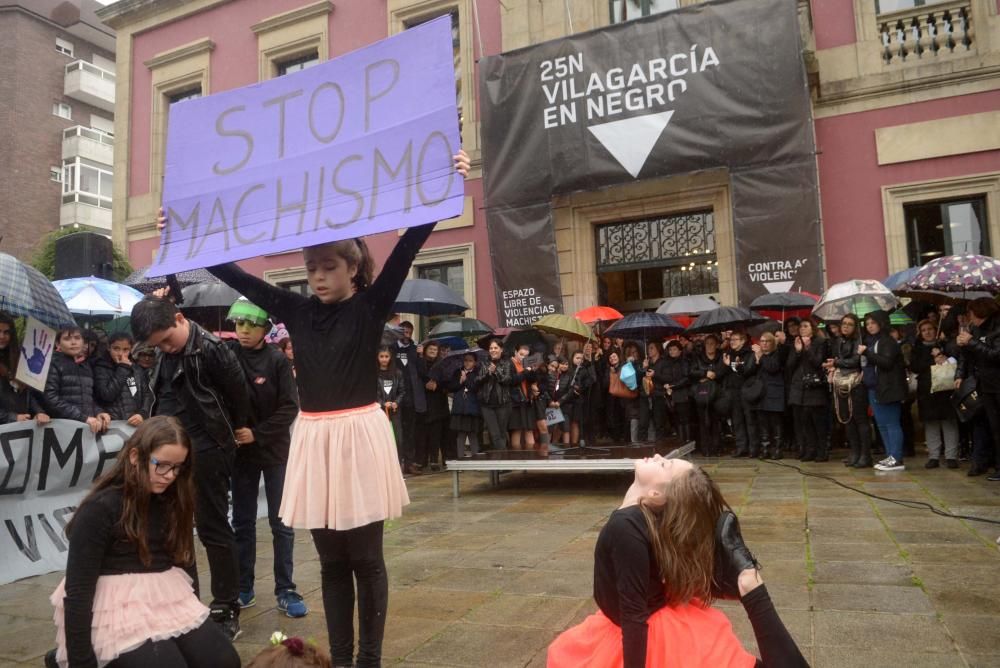 Manifestaciones en Galicia contra el maltrato. // I. Osorio, Bernabé/Luismy, G. Núñez, N. Parga