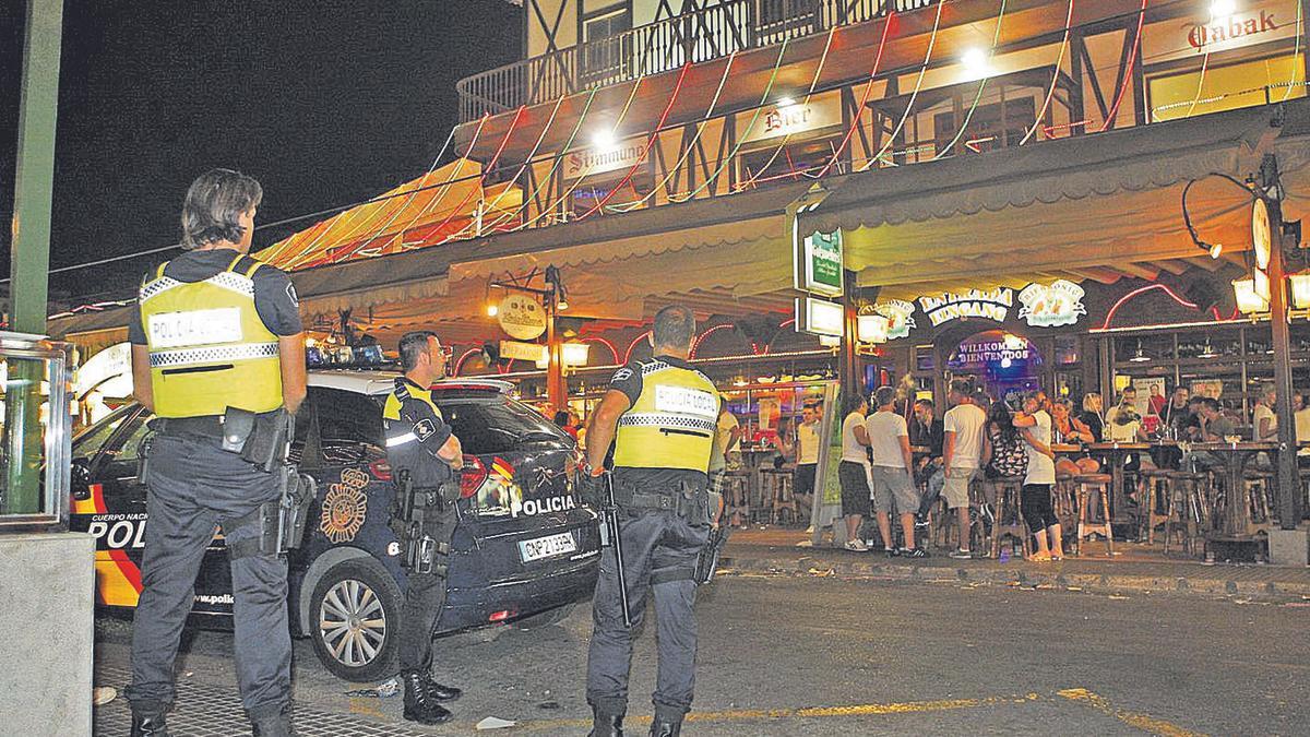 Imagen de archivo delos controles en la Callede la Cerveza.