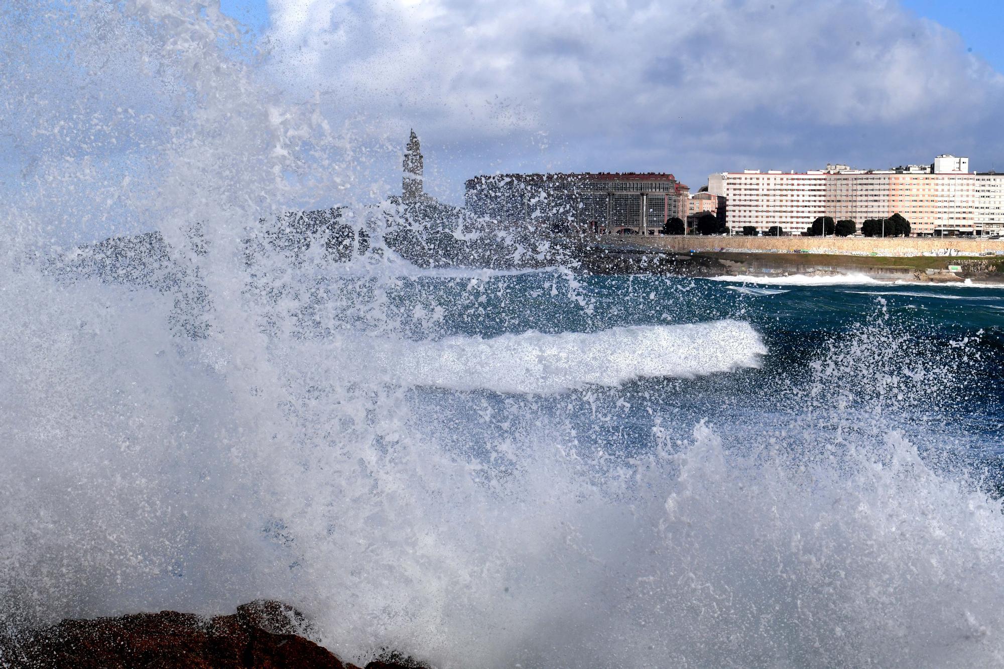 Tres días en alerta por temporal en A Coruña