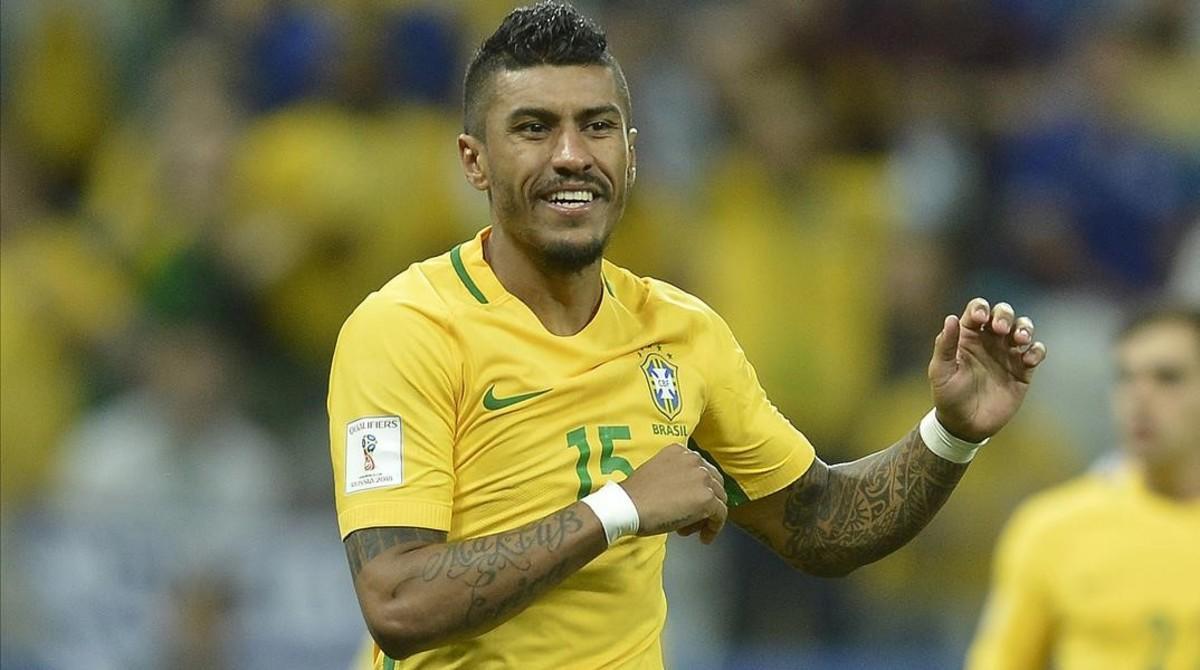 jdomenech39531033 paulinho durante o jogo da selecao brasileira contra o parag170812162012