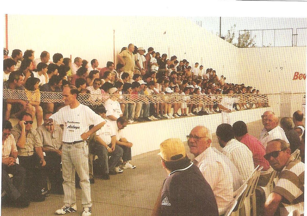 Trinquet en la ciudad argentina de San Juan a principios de los años 60 del pasado siglo.