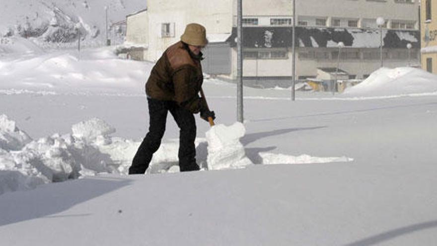 El temporal está dejando fuertes nevadas