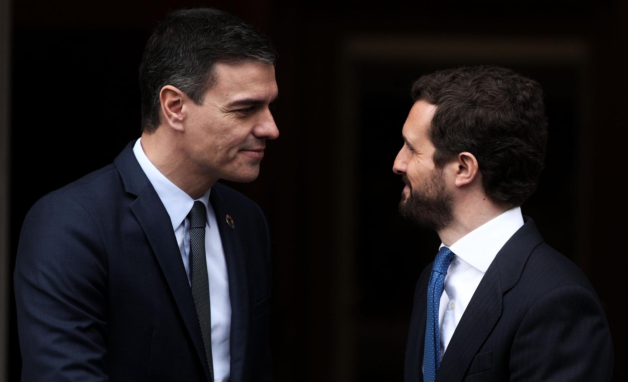 Pedro Sánchez y Pablo Casado.